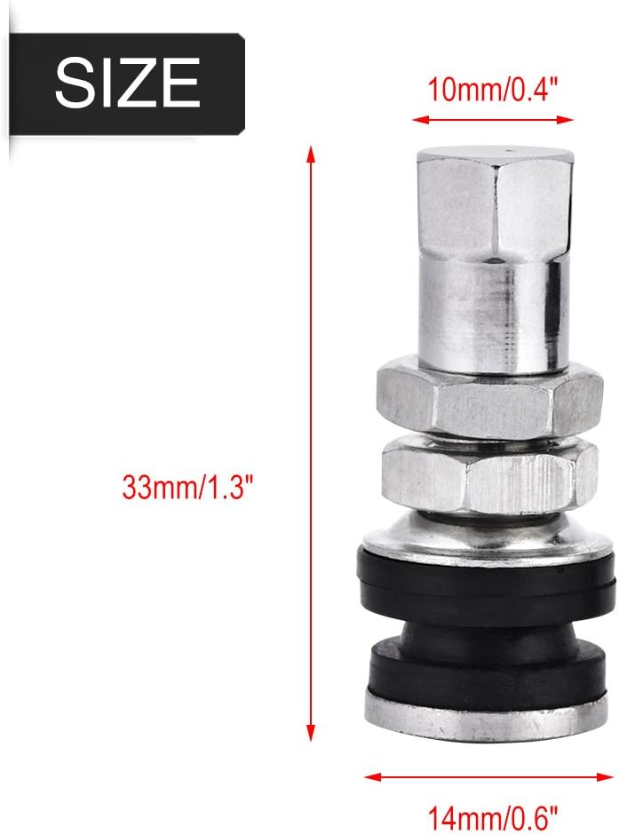VALVE ACIER tubeless Droite|Pour trottinette électrique