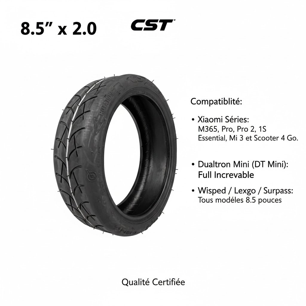 PNEU PLEIN Xiaomi - Dualtron Mini|CST 8.5 x 2.0