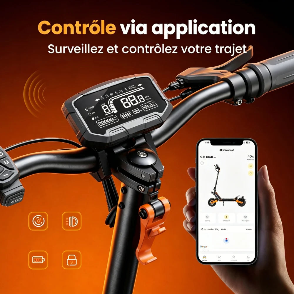 ISINWHEEL® GT1 DUAL｜Trottinette électrique
