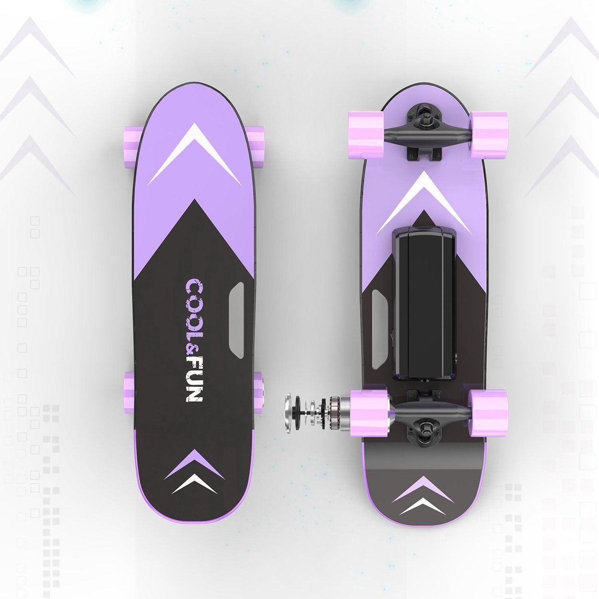 SKATEBARD ELECTRIQUE Cool&Fun Longboard