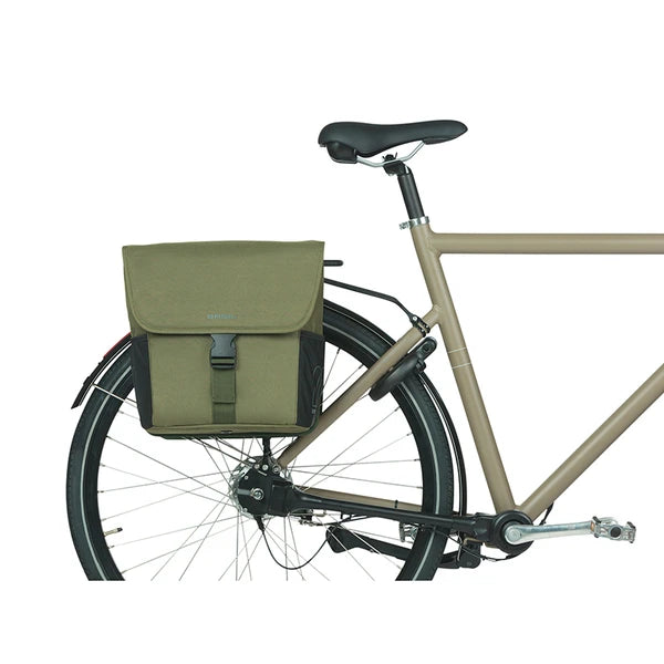 SACOCHE ARRIERE VELO DOUBLE BASIL GO VERT