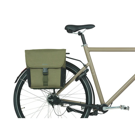 SACOCHE ARRIERE VELO DOUBLE BASIL GO VERT