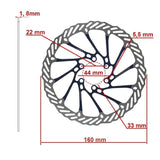 DISQUE DE FREIN G3 160mm 6H｜Ninebot - Dualtron