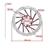 DISQUE DE FREIN｜G3 160mm 6H rouge