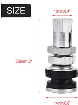 VALVE ACIER tubeless Droite｜Pour trottinette électrique