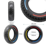 PNEU PLEIN TRICOLOR 10 x 2,5 - 6.1