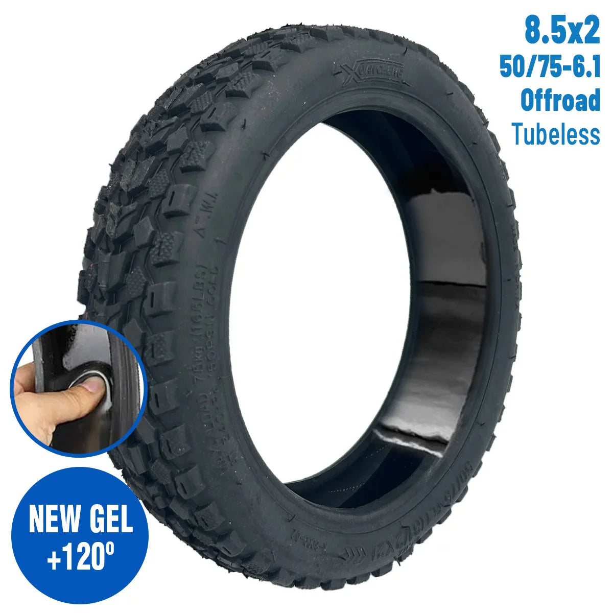PNEU TUBELESS GEL｜50/75-6,1 (8,5 × 2)