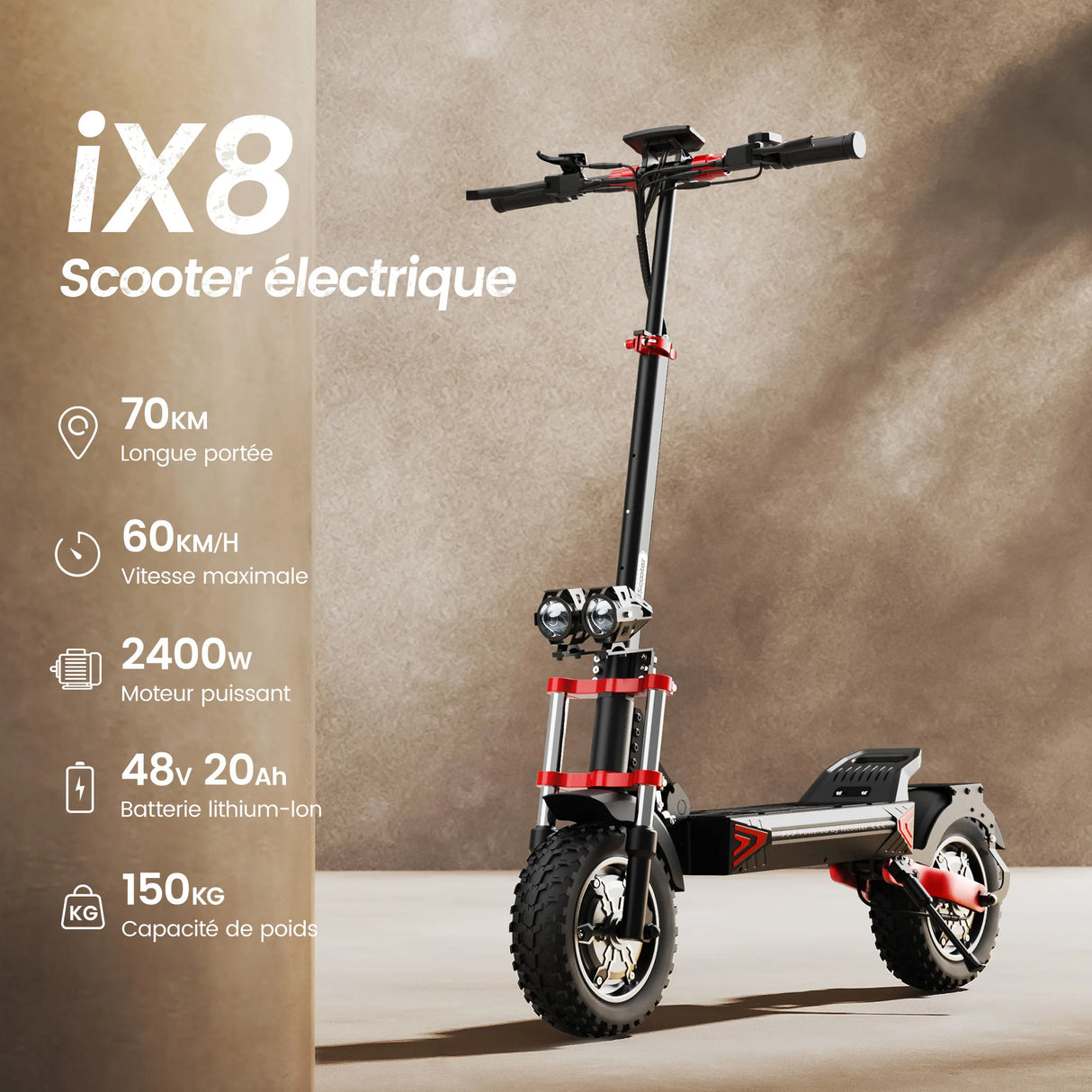 IX8 iScooter ｜Trottinette électrique