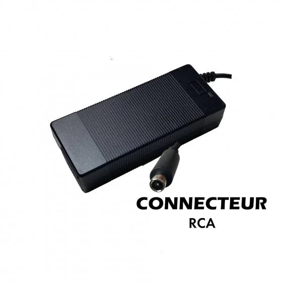 Chargeur 36V → 42V / 2A – Connecteur RCA