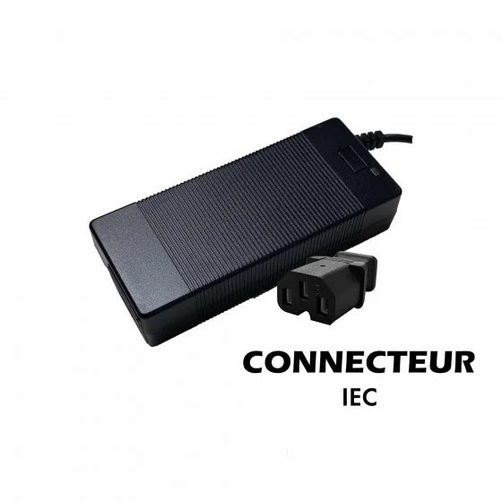 Chargeur rapide 60V – 67.2V / 2A – Prise IEC – Compatible Citycoco