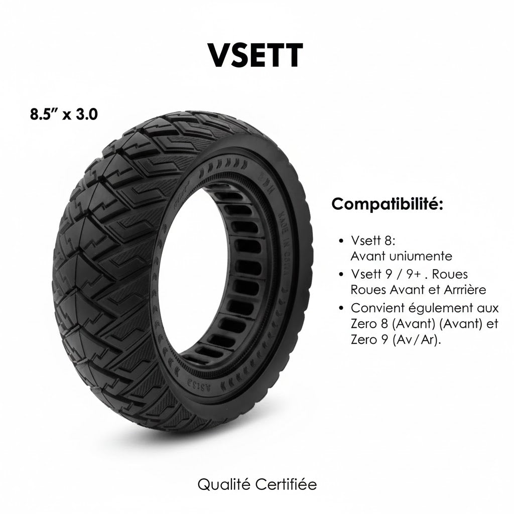 PNEU PLEIN VSETT 8 et 9｜8.5x3